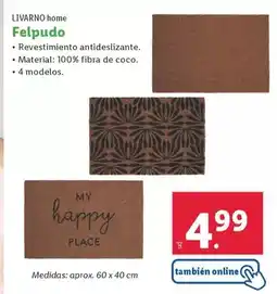 Lidl Livarno home - felpudo oferta