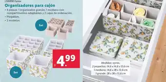 Lidl Livarno home - organizadores para cajón oferta
