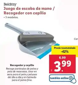 Lidl Beldray - juego de escoba de mano/recogedor con cepillo oferta