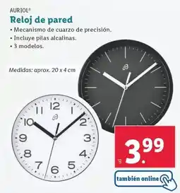Lidl Auriol - reloj de pared oferta