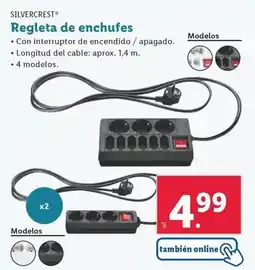 Lidl Silvercrest - regleta de enchufes oferta