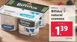 Lidl Milbona - bifidus natural cremoso oferta