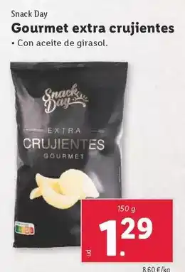 Lidl Snack day - gourmet extra crujientes oferta