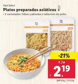 Lidl Chef select - platos preparados asiaticos oferta
