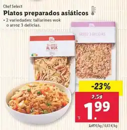 Lidl Chef select - platos preparados asiaticos oferta