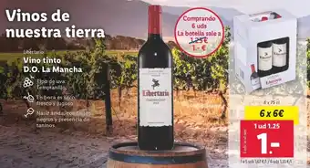 Lidl Livarno - vino tinto d.o. la mancha oferta
