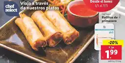Lidl Chef select - rollitos de primavera oferta