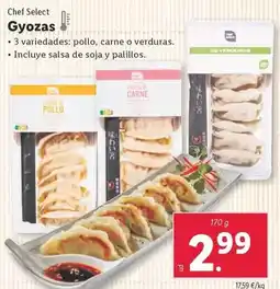 Lidl Chef select - gyozas oferta
