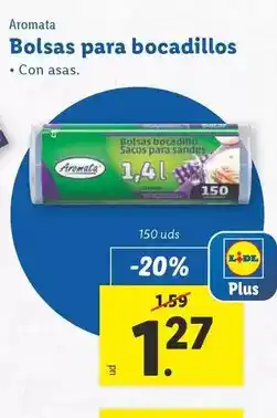 Lidl Aromata - bolsas para bocadillos oferta