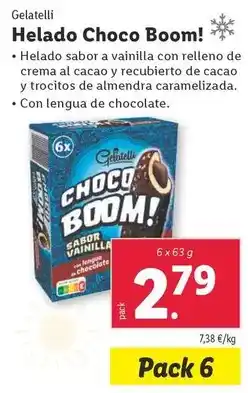 Lidl Gelatelli - helado choco boom! oferta