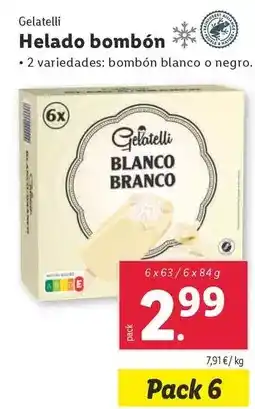 Lidl Gelatelli - helado bombon oferta