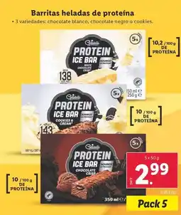 Lidl Barritas heladas de proteína oferta