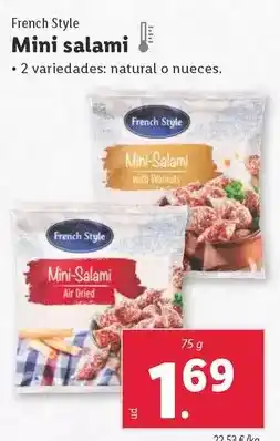 Lidl French style - mini salami oferta