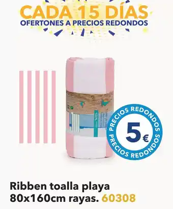 Tiendas MGI Ribben toalla playa 80x160cm rayas. 60308 oferta