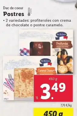 Lidl Duc de coeur - postres oferta