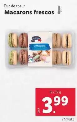 Lidl Duc de coeur - macarons frescos oferta