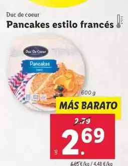 Lidl Duc de coeur - pancakes estilo francés oferta