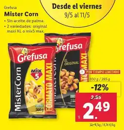 Lidl Grefusa - mister corn oferta