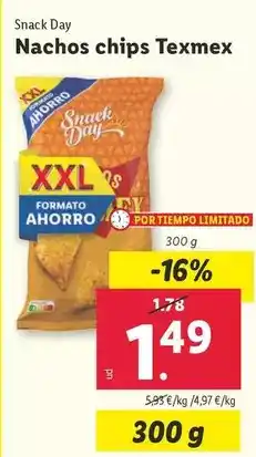 Lidl Snack day - nachos chips texmex oferta