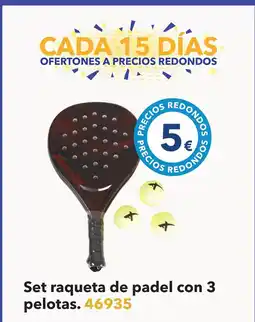 Tiendas MGI Set raqueta de padel con 3 pelotas/ 46935 oferta