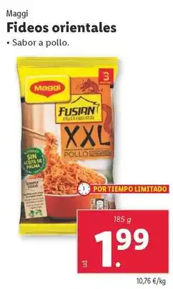 Lidl Maggi - fideos orientales oferta