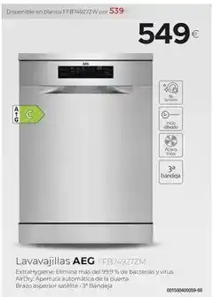 Tien 21 Aeg - lavavajillas ffb74927zw oferta