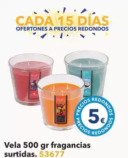 Tiendas MGI Vela 500 g fragancias surtidas oferta