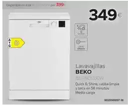 Tien 21 Beko - lavavajillas oferta