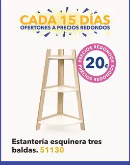 Tiendas MGI Estantería esquinera tres baldas oferta