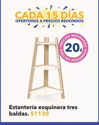 Tiendas MGI Estantería esquinera tres baldas oferta