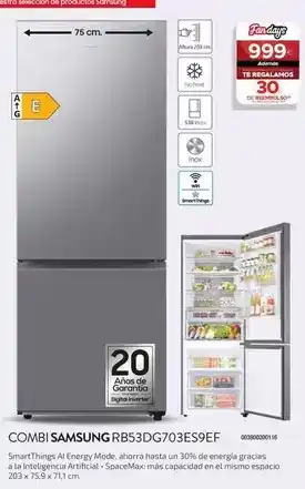 Tien 21 Samsung - combi rb53dg703es9ef oferta