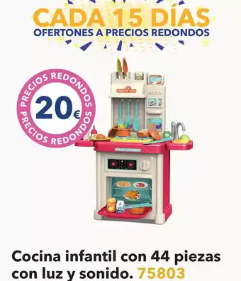 Tiendas MGI Cocina infantil con 44 piezas con luz y sonido oferta