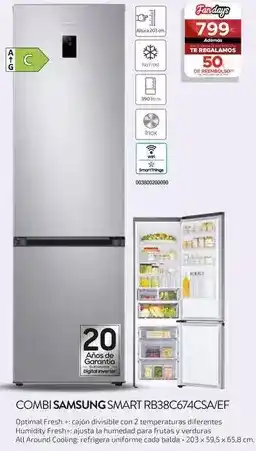Tien 21 Samsung - combi smart rb38c674csa/ef oferta