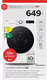Tien 21 Lg - lavasecadora f4dr6009a1w oferta
