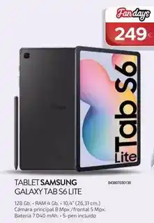 Tien 21 Samsung - tablet galaxy tab s6 lite oferta