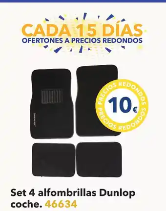 Tiendas MGI Dunlop - set 4 alfombrillas coche oferta