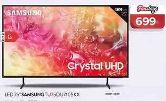 Tien 21 Samsung - led 75'' tu75du7105kx oferta