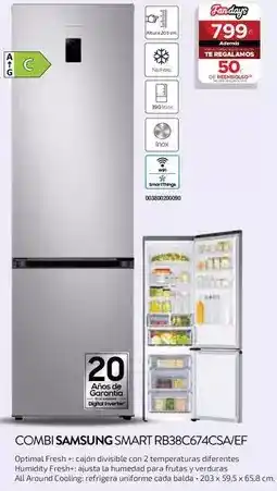 Tien 21 Samsung - combi smart rb38c674csa/ef oferta