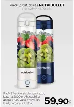 Tien 21 Nutribullet - pack 2 batidoras oferta