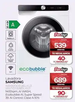 Tien 21 Samsung - lavadora oferta
