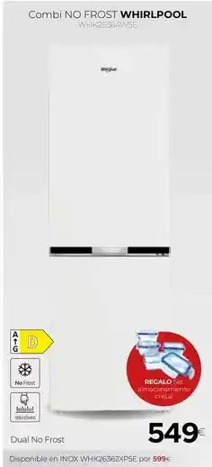 Tien 21 Whirlpool - combi no frost oferta