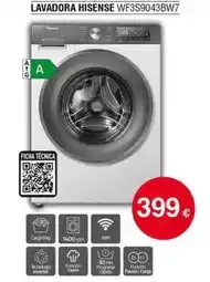 Tien 21 Hisense - lavadora wf3s9043bw7 oferta