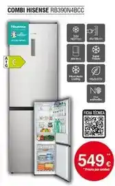 Tien 21 Hisense - combi rb390n4bcc oferta