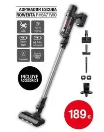 Tien 21 Rowenta - aspirador escoba rh6a71wo oferta