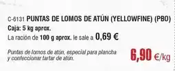 Abordo Puntas de lomos de atun oferta