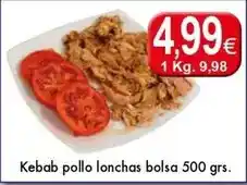 Congelados Copos Kebab pollo lonchas bolsa oferta
