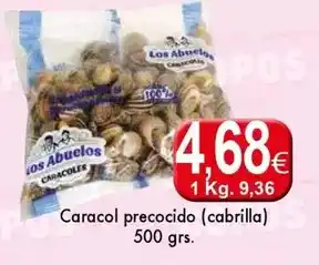 Congelados Copos Caracol precocido 500 grs oferta