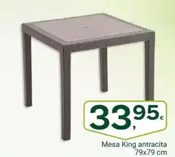Supermercados Dani Mesa King antracita 79x79 cm oferta