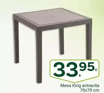 Supermercados Dani Mesa King antracita 79x79 cm oferta