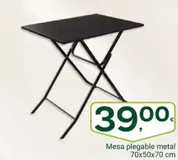 Supermercados Dani Mesa plegable metal 70x50x70 cm oferta